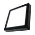 18W Sıva Üstü Kare LED Panel Armatür - Siyah